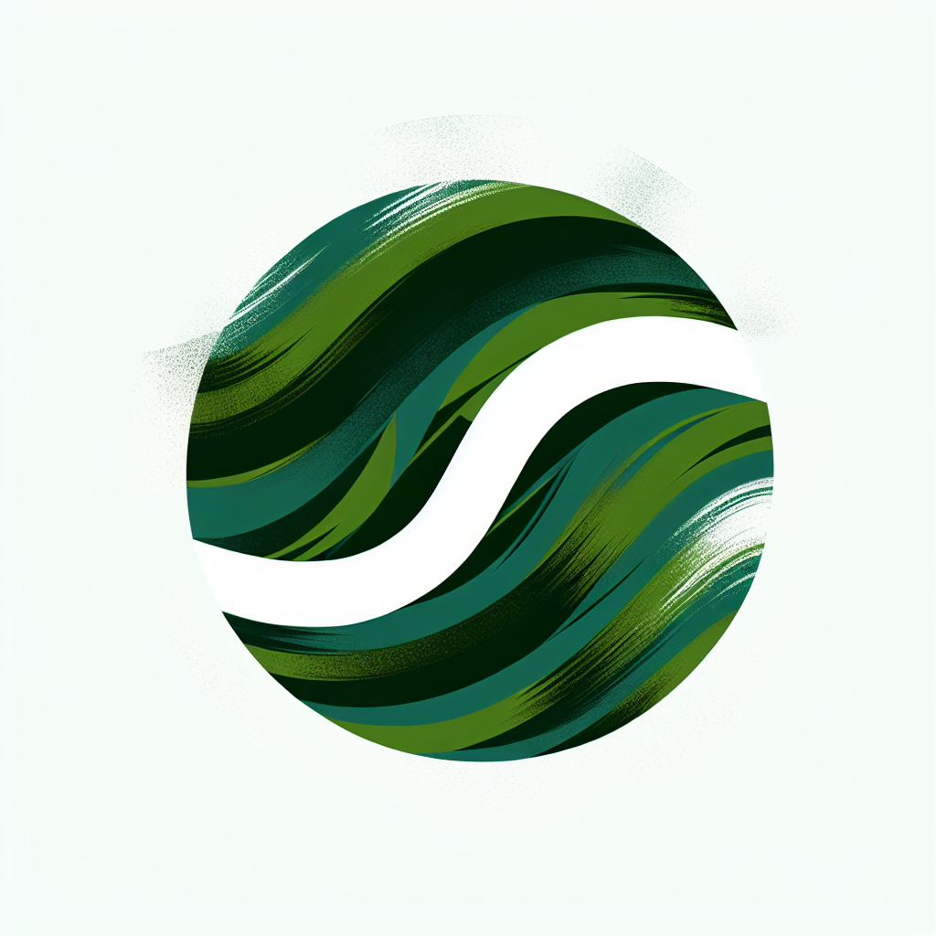 Abstract "circle  green icon representing integrity" Icon Design