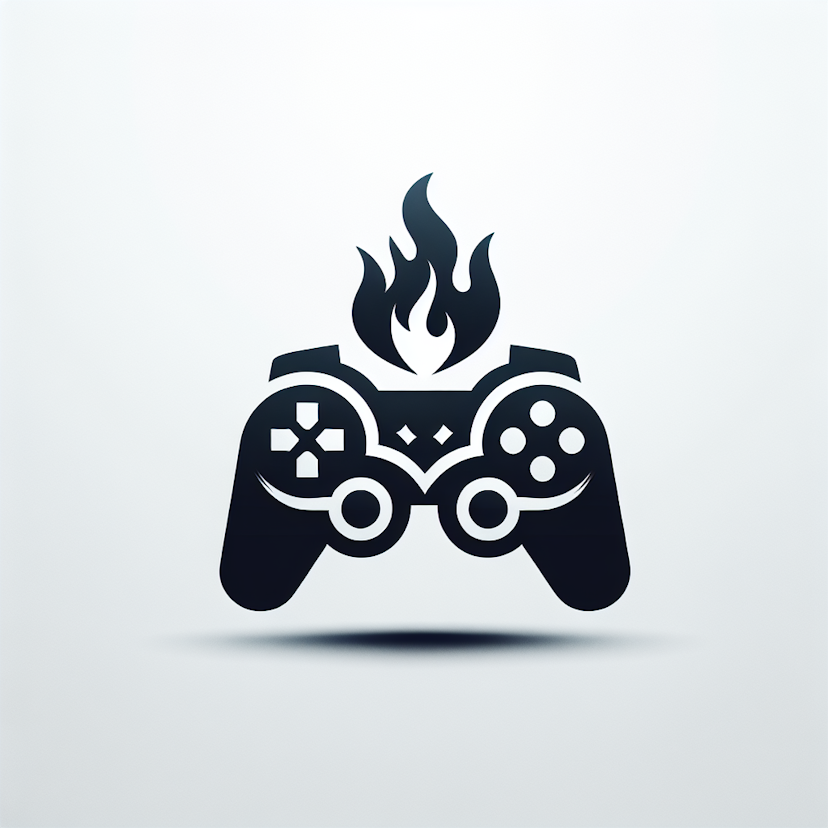 Game Pad With Flame