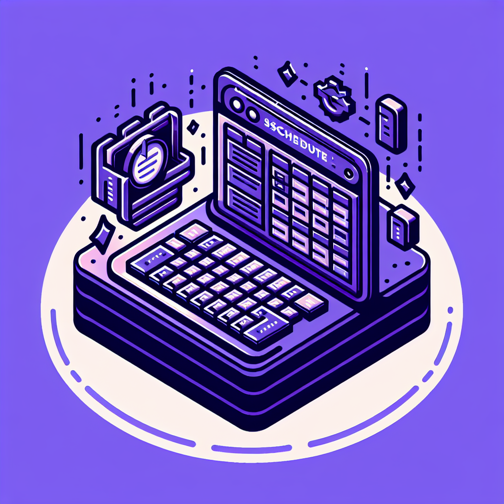 Isometric "An icon for web site schedule generator" Icon Design