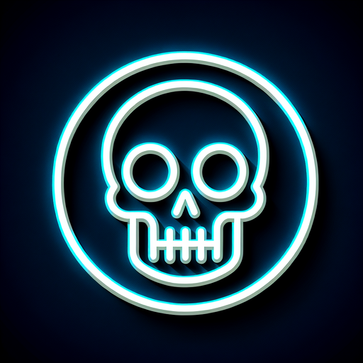 Neon "skull" Icon Design