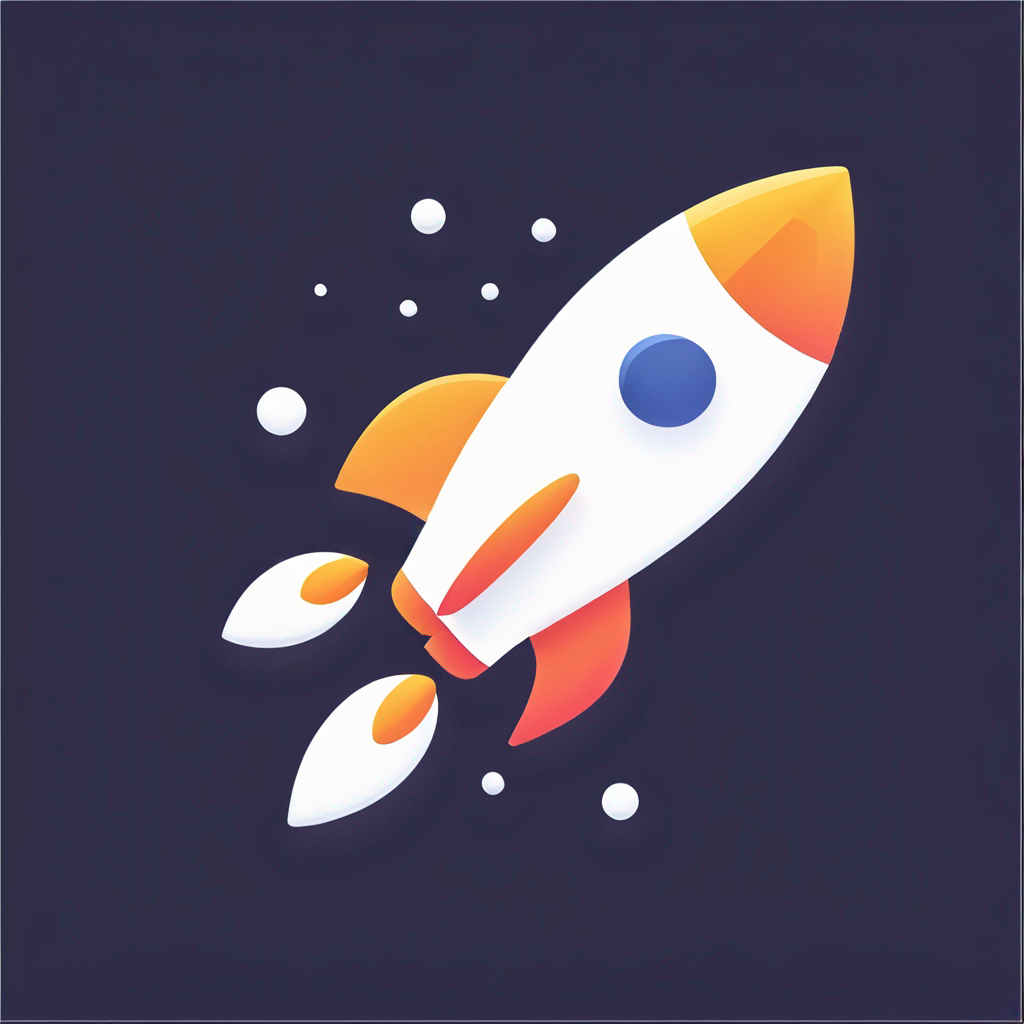 Modern "rocket ship" Icon Design