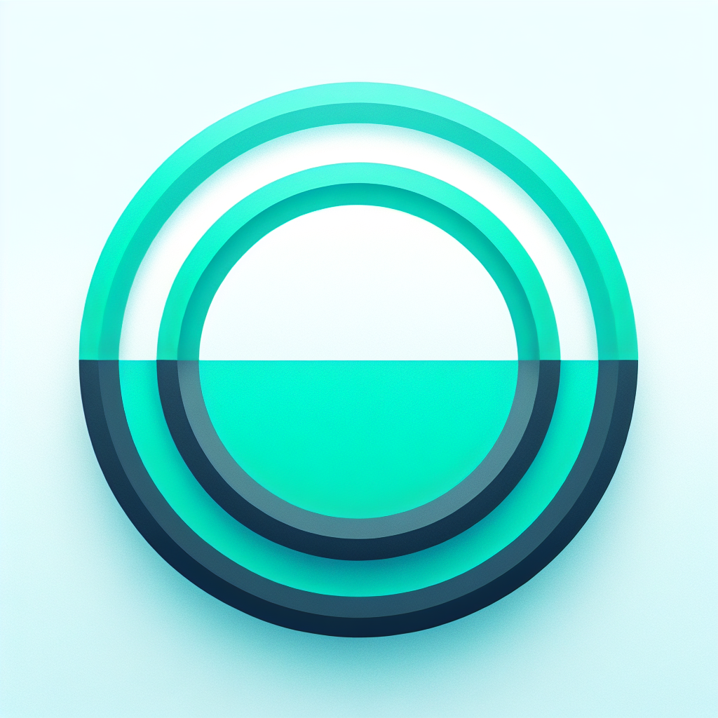 Modern "a circular plain green coloured icon" Icon Design