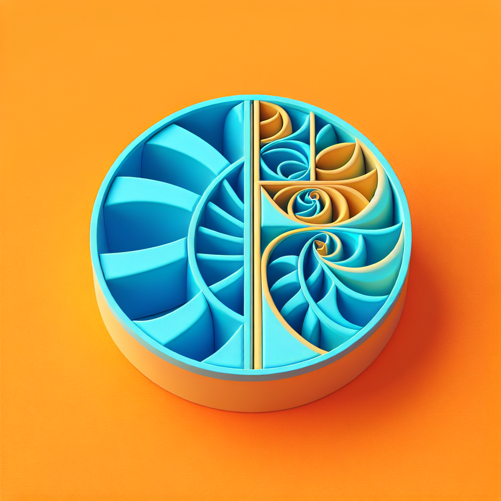 3D "Fibonacci Sequence" Icon Design