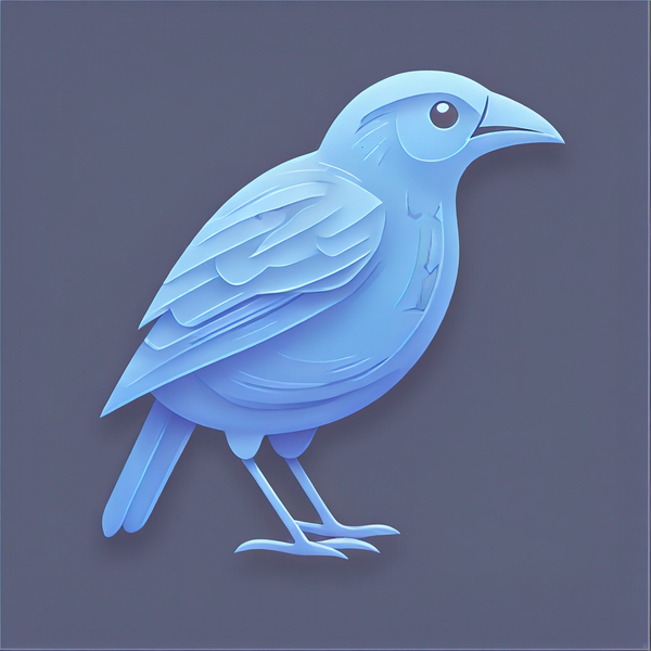 Modern "a very detailed bird" Icon Design