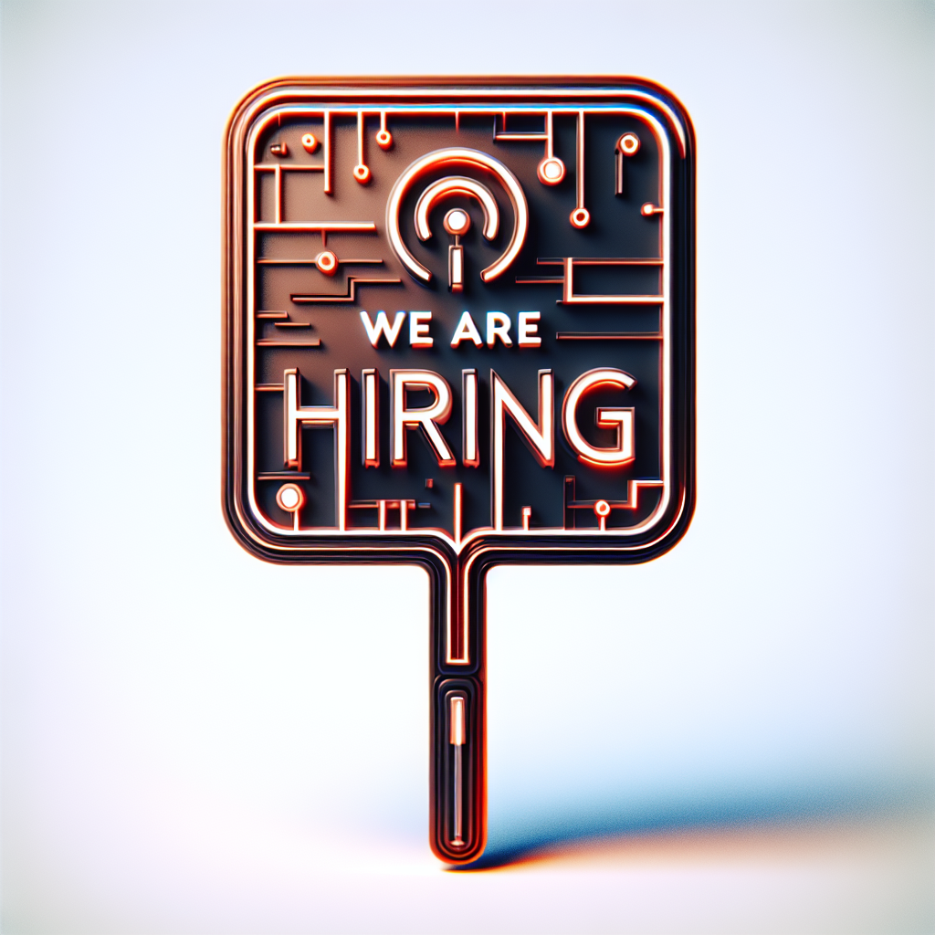 Modern "A sign saying we are hiring" Icon Design