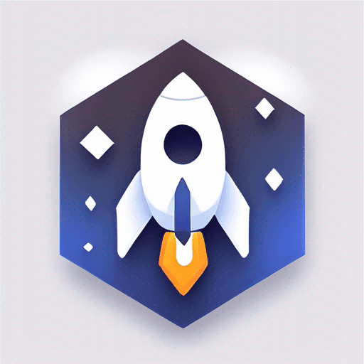 Polygonal "rocketship" Icon Design