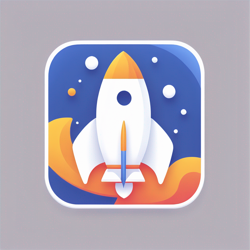 Modern "rocket ship" Icon Design