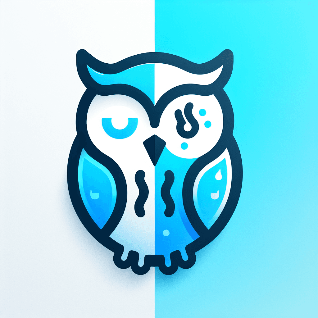 Modern "owl feeling hot and cold" Icon Design