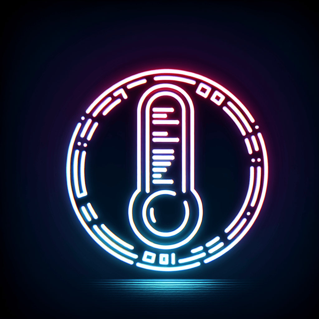 Neon "test image" Icon Design