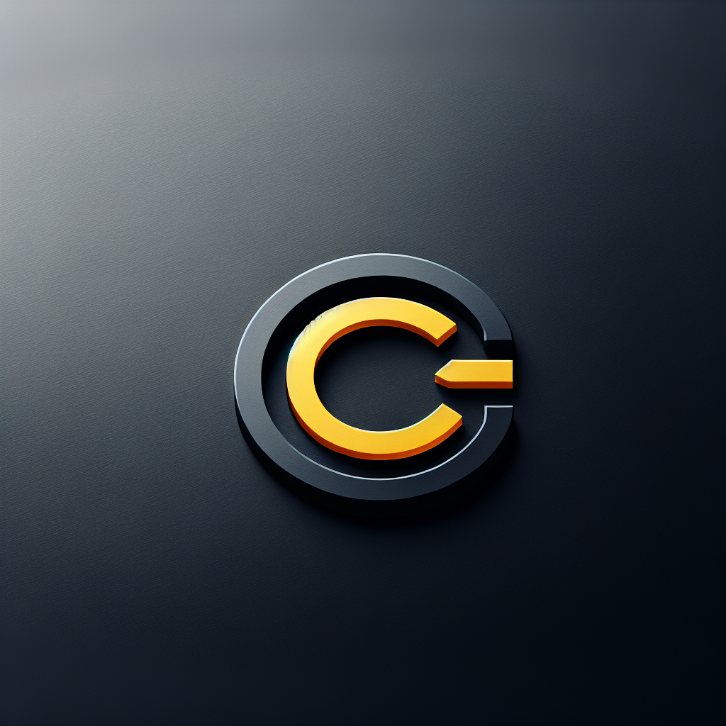 Modern "A Logo With the Letters C and D on it and a plain background in 2D style" Icon Design