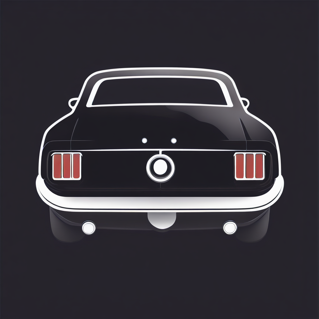 Modern "Mustang Mood" Icon Design