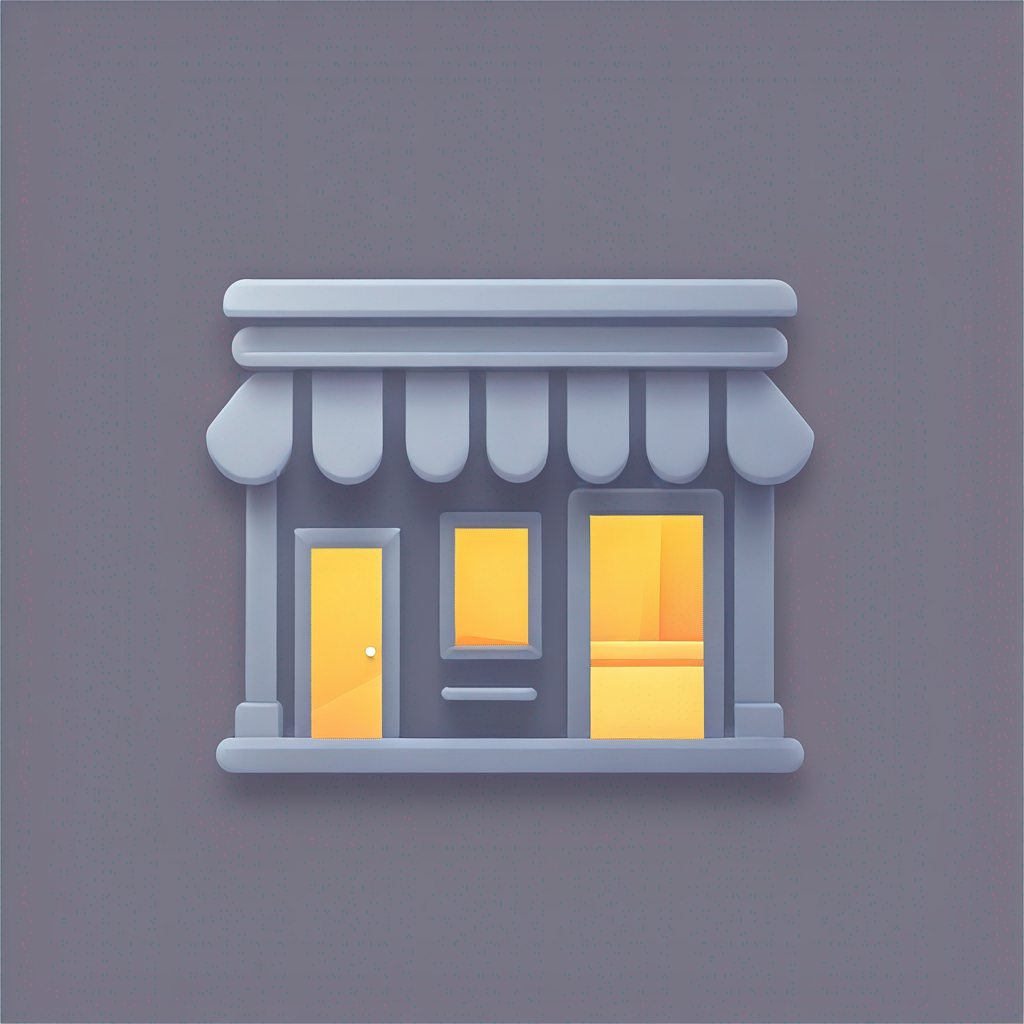 Polygonal "bookstore" Icon Design