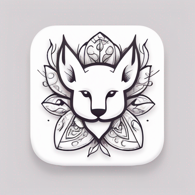 Hand Drawn "tattoo generator app" Icon Design