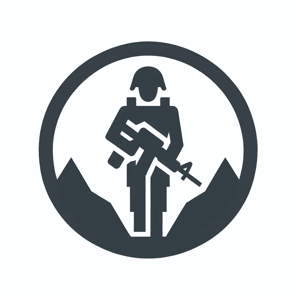 Modern "soldiers are time efficient workers and would be an asset to any civilian organization" Icon Design